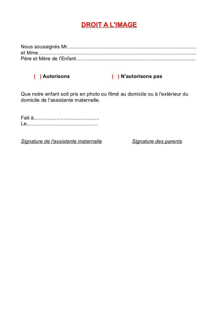 Les Différentes Autorisations